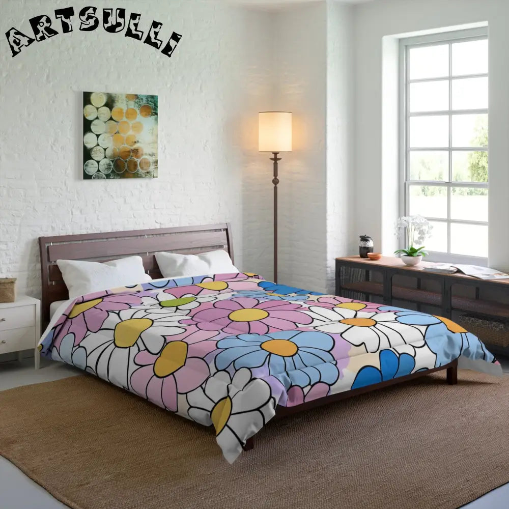 JAKKOUTTHEBXX Flower Hour Purple Blanket with a Warm Feel 2025