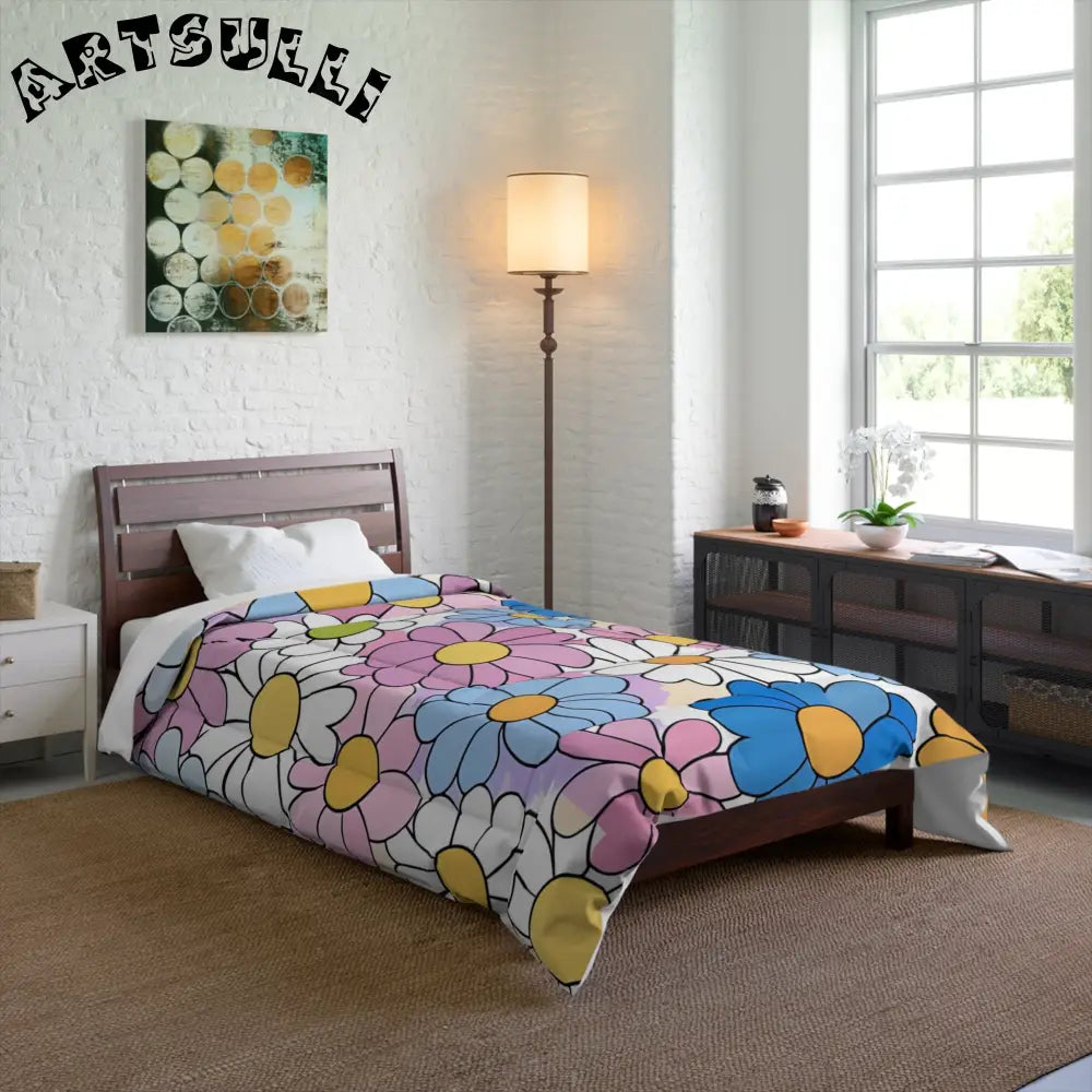 JAKKOUTTHEBXX Flower Hour Purple Blanket with a Warm Feel 2025