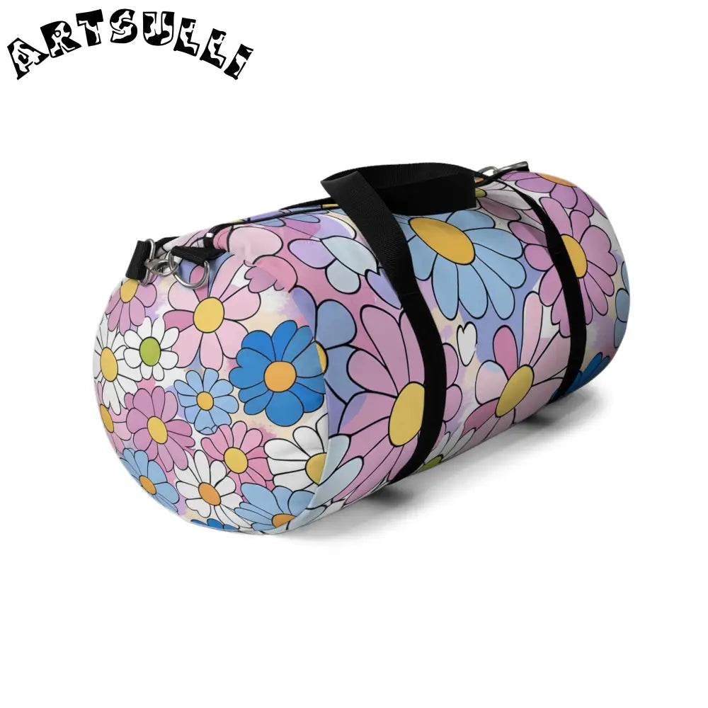 Flower Hour Purple Duffel Bag, Artsulli - Art is Long, Life is Short, Bags, , , , , , , 