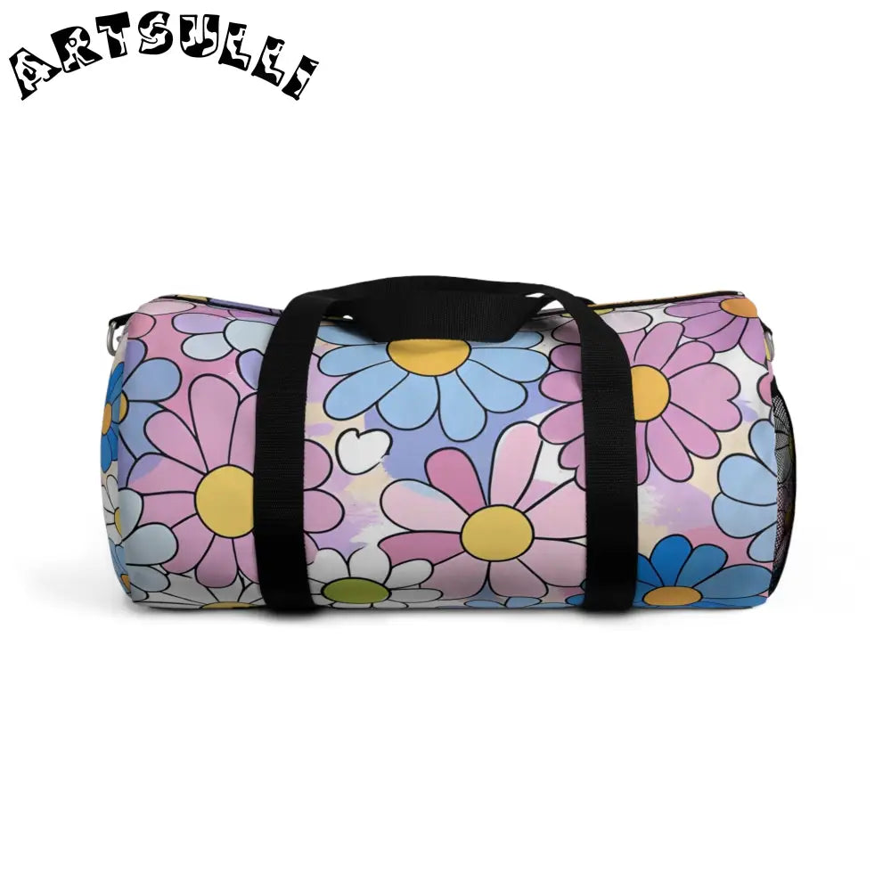 Flower Hour Purple Duffel Bag, Artsulli - Art is Long, Life is Short, Bags, Size, Small, , , , , 51800516122567