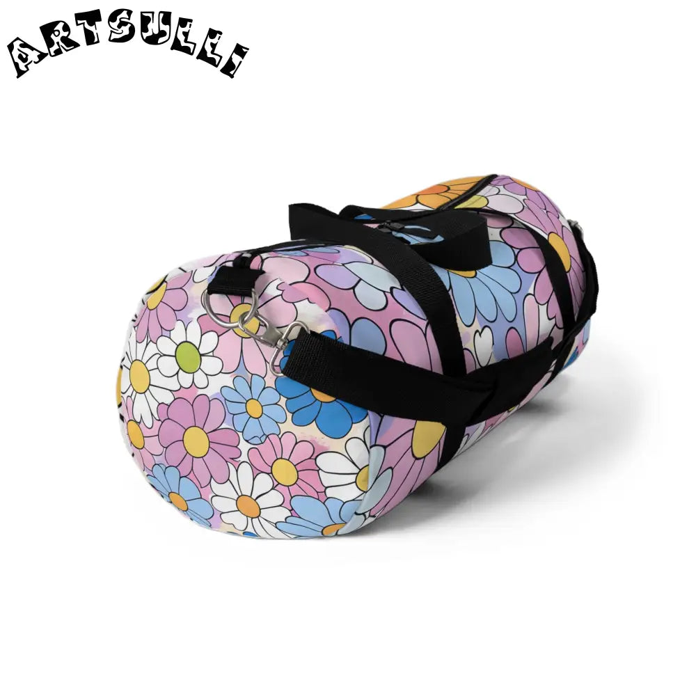 Flower Hour Purple Duffel Bag, Artsulli - Art is Long, Life is Short, Bags, , , , , , , 