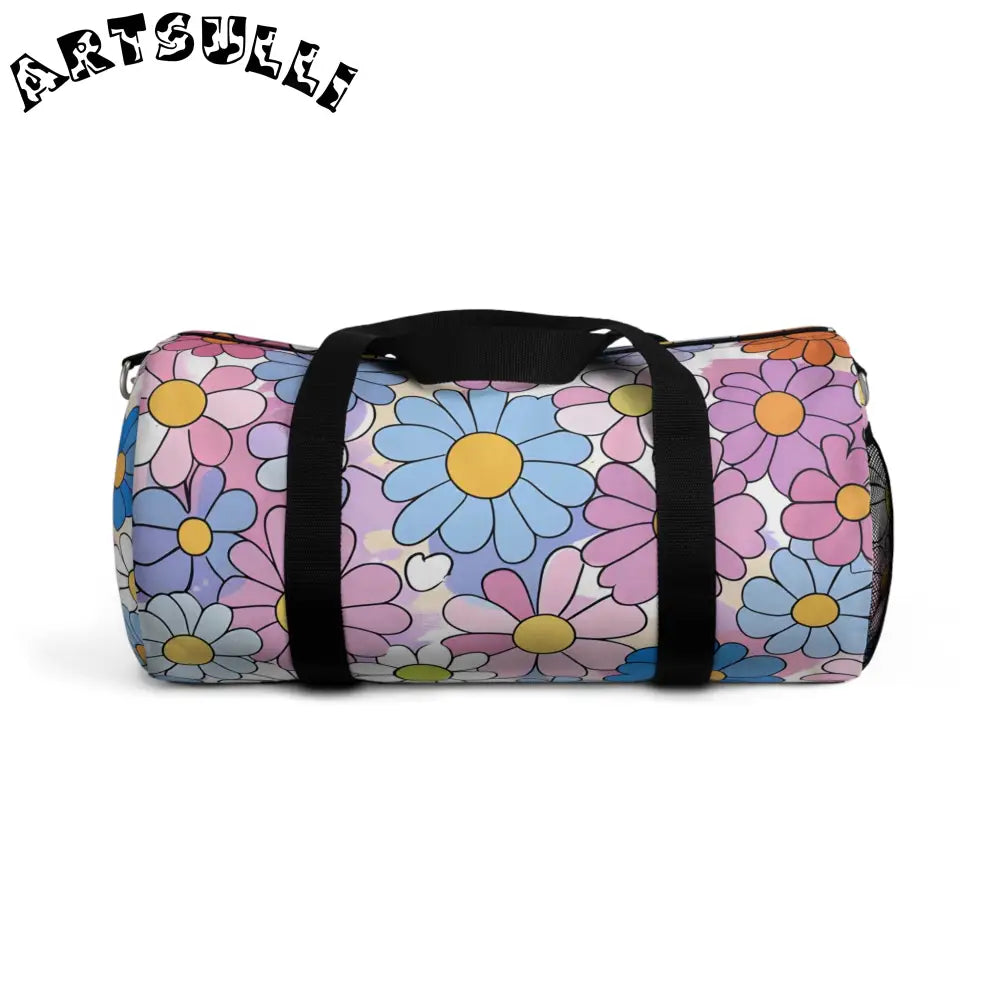 Flower Hour Purple Duffel Bag, Artsulli - Art is Long, Life is Short, Bags, Size, Small, , , , , 51663160363292