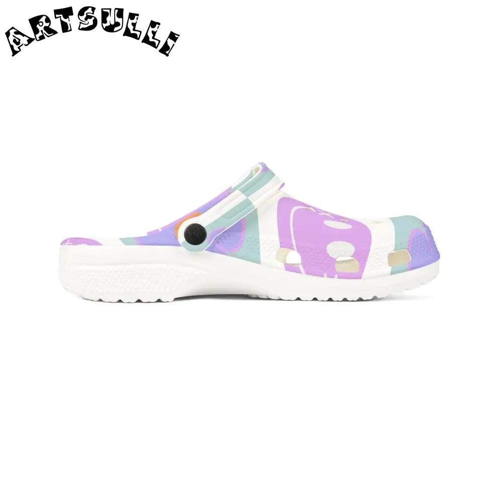 Flower x Smiley EVA Foam Clogs, Artsulli - Art is Long, Life is Short, Shoes, , , , , , , 