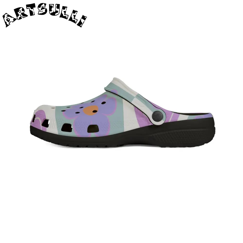 Flower x Smiley EVA Foam Clogs, Artsulli - Art is Long, Life is Short, Shoes, , , , , , , 