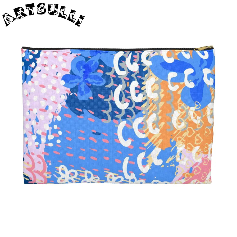 JAKKOUTTHEBXX Flowers x Doodles Abstract Flat Pouch 2025