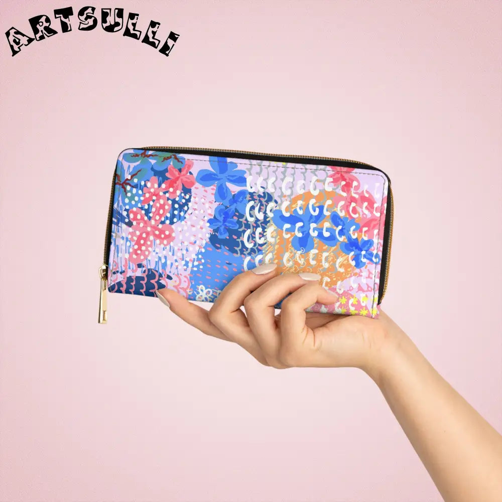 Flowers x Doodles Wallet for Credit Cards, Artsulli - Art is Long, Life is Short, Accessories, , , , , , , 