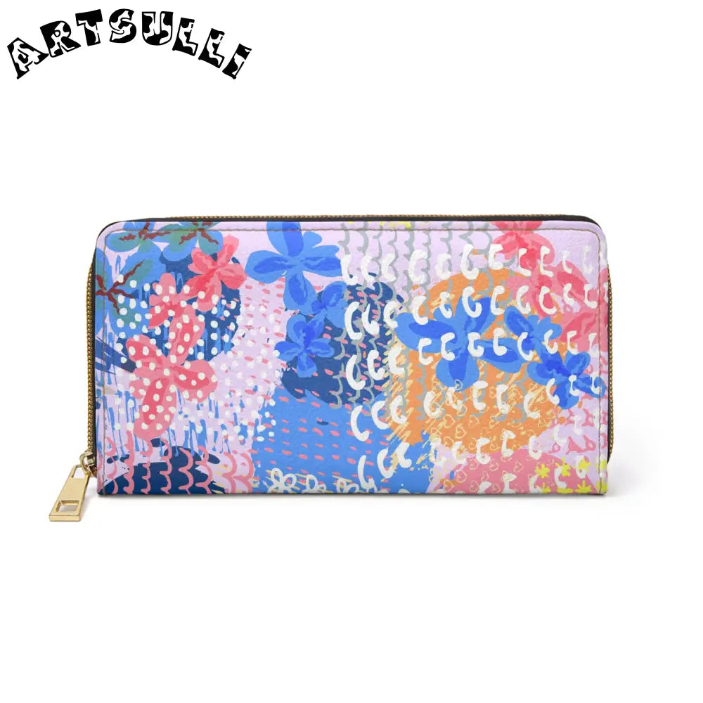 Flowers x Doodles Wallet for Credit Cards, Artsulli - Art is Long, Life is Short, Accessories, Size, One size, Color, White, , , 47833178922408322431