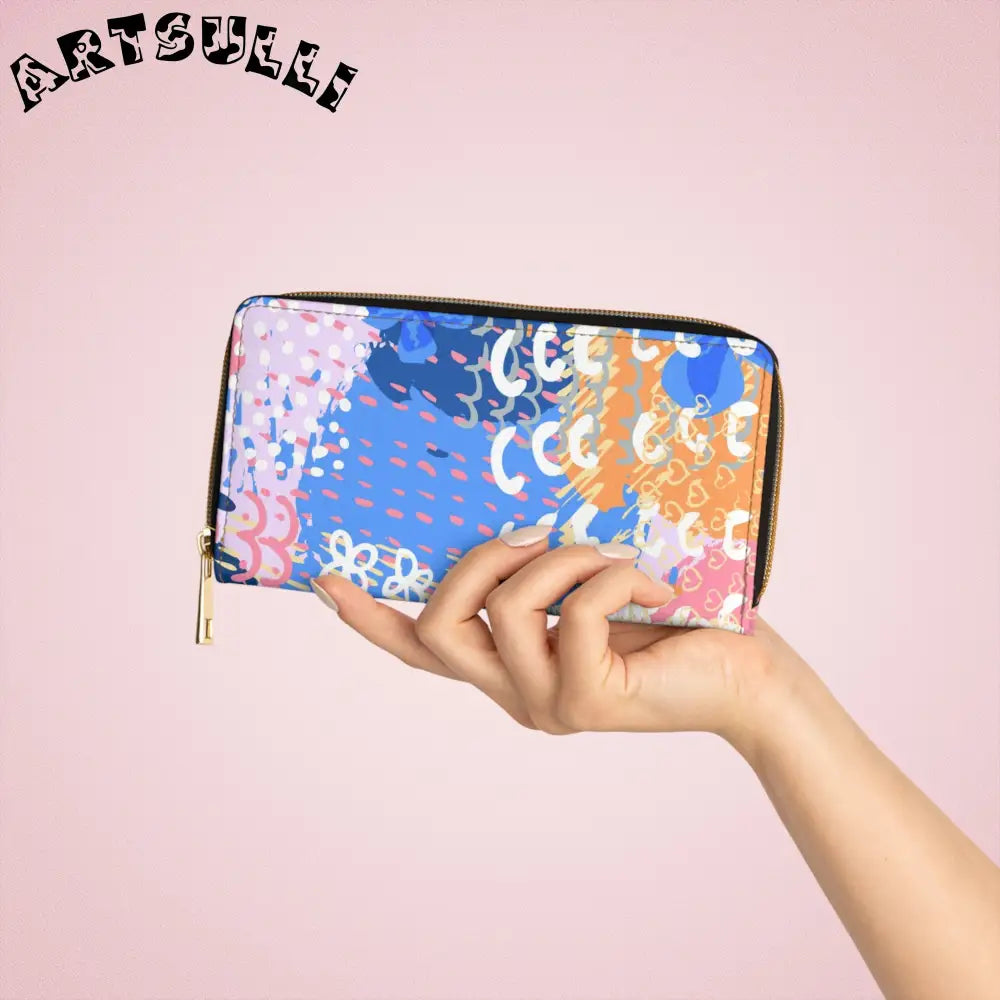 Flowers x Doodles Wallet for Credit Cards, Artsulli - Art is Long, Life is Short, Accessories, , , , , , , 