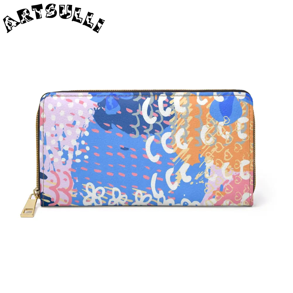 Flowers x Doodles Wallet for Credit Cards, Artsulli - Art is Long, Life is Short, Accessories, Size, One size, Color, White, , , 21612630557002397651