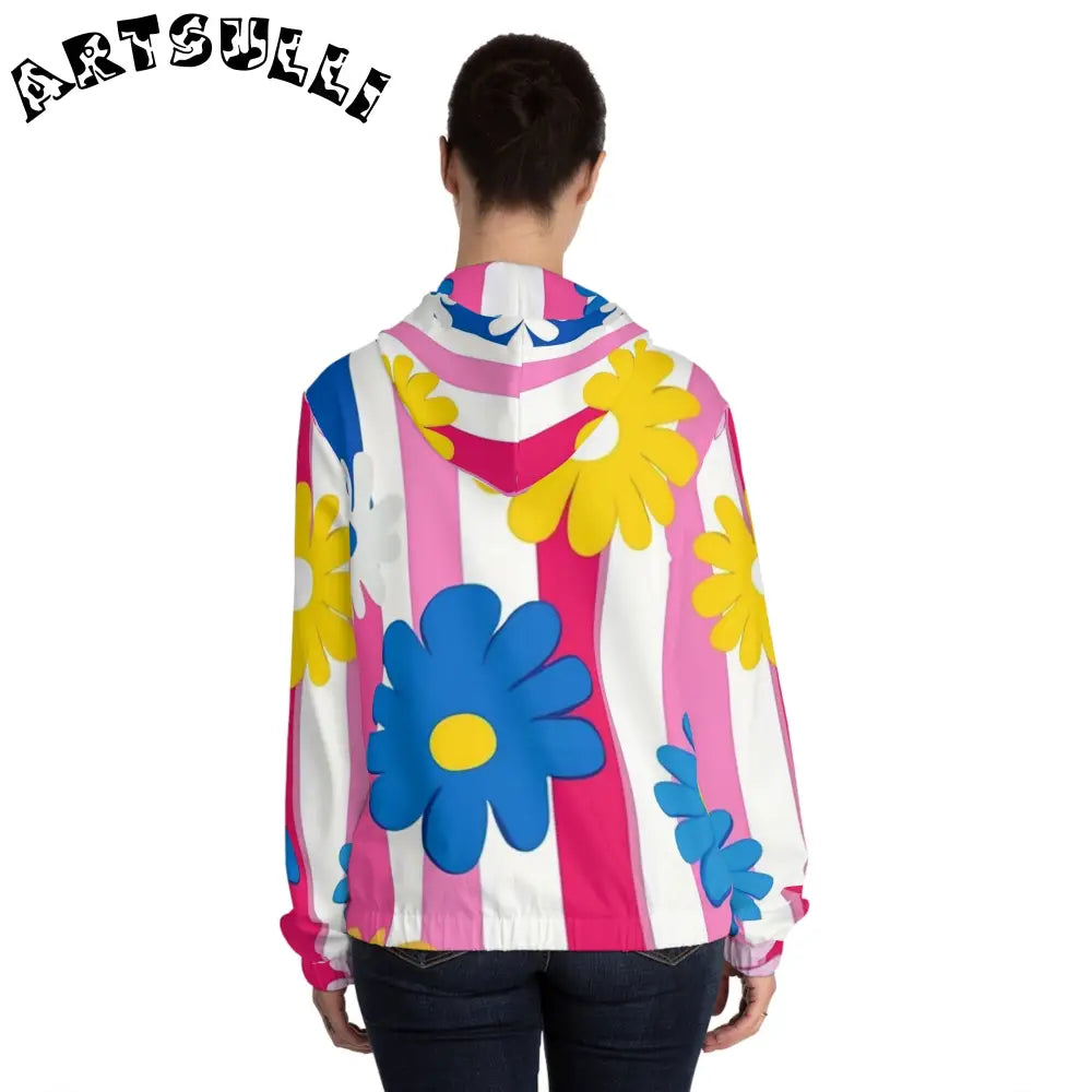 JAKKOUTTHEBXX Flowers x Stripes Zip Hoodie 2025