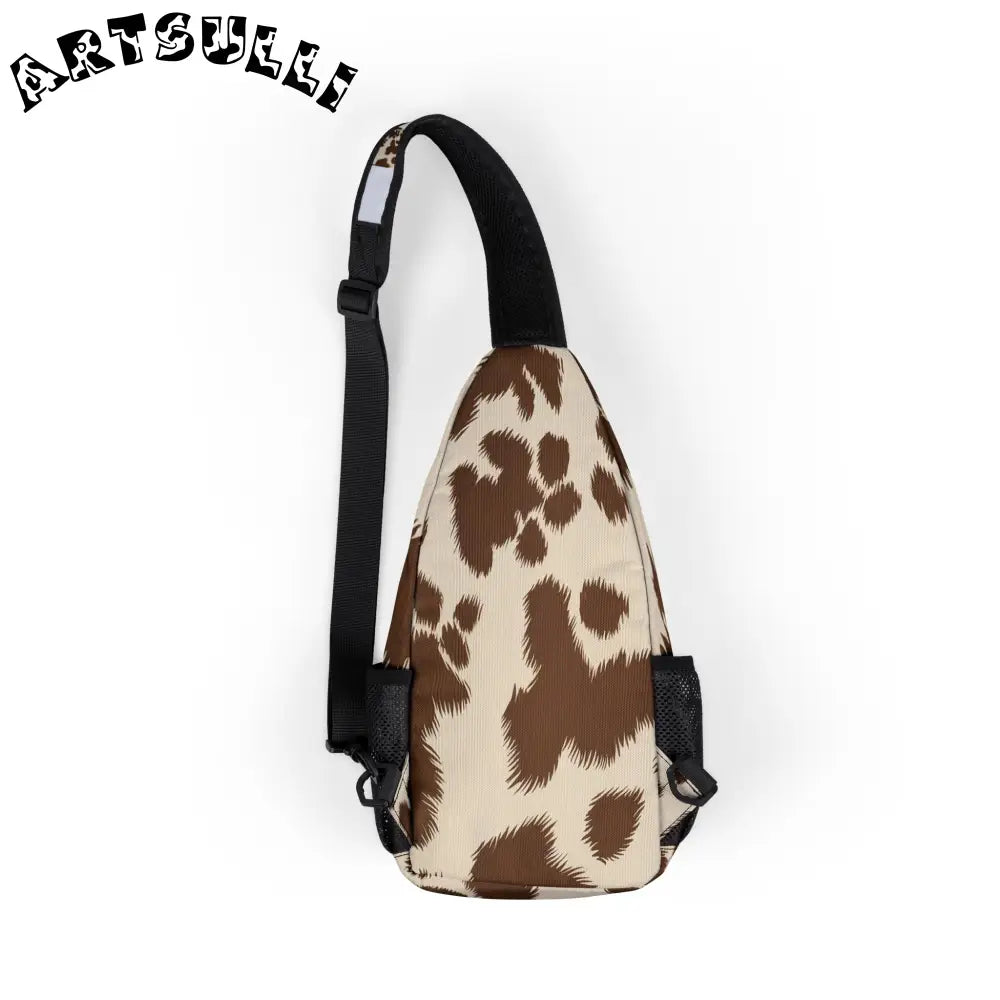 JAKKOUTTHEBXX Cow Print Sling Chest Bag 2025