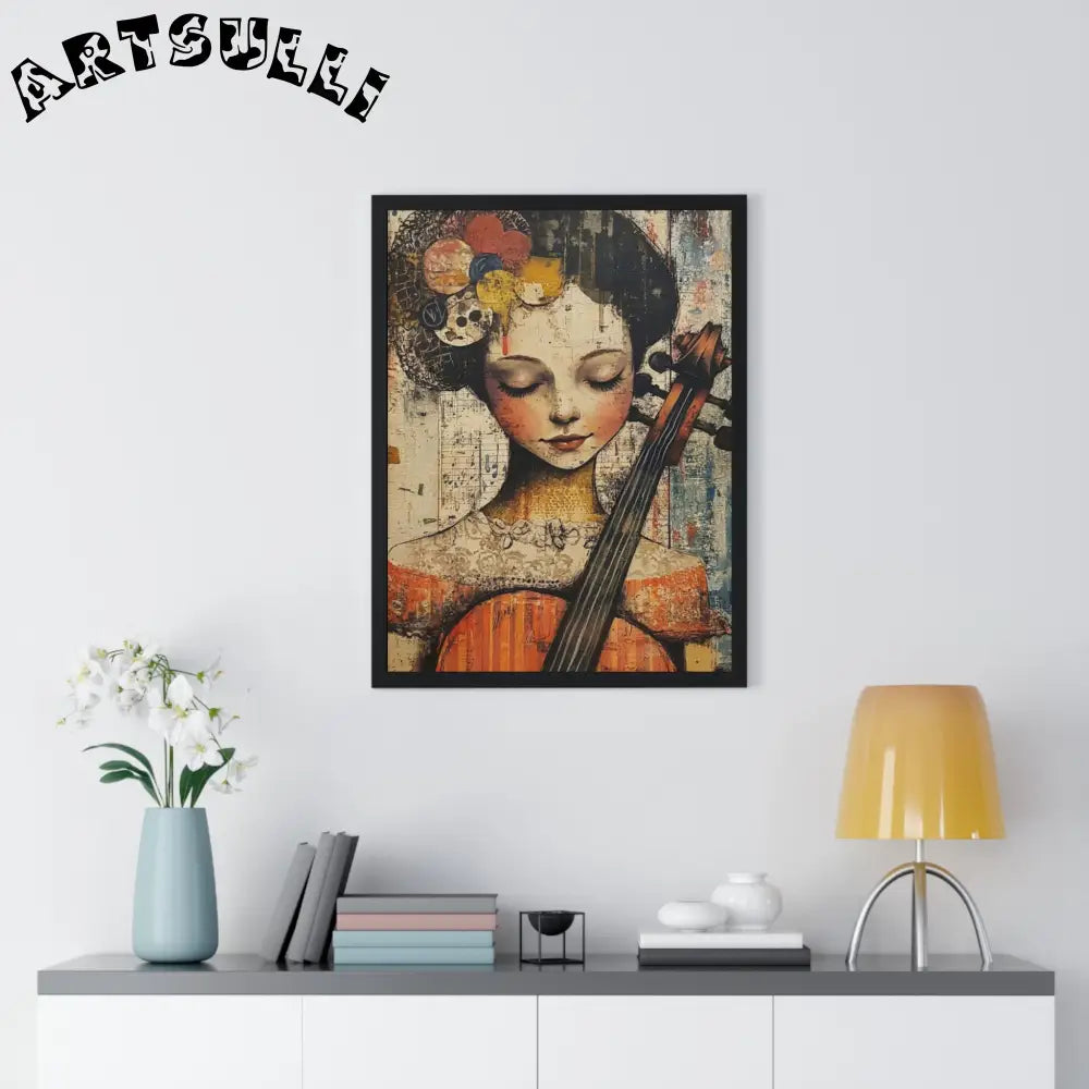 Framed Abstract Musician Artistic Work, Artsulli - Art is Long, Life is Short, Poster, , , , , , , 