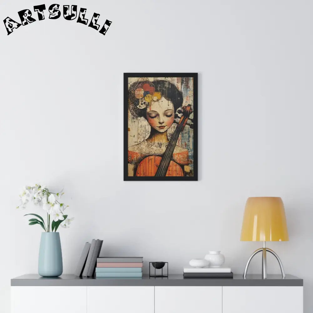 Framed Abstract Musician Artistic Work, Artsulli - Art is Long, Life is Short, Poster, , , , , , , 