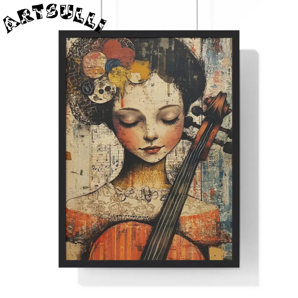 Framed Abstract Musician Artistic Work, Artsulli - Art is Long, Life is Short, Poster, Size, 18″ x 24″, Color, Black, , , 30461696920515912005