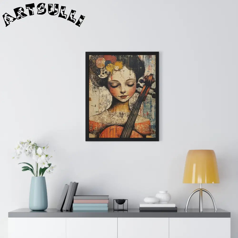 Framed Abstract Musician Artistic Work, Artsulli - Art is Long, Life is Short, Poster, , , , , , , 