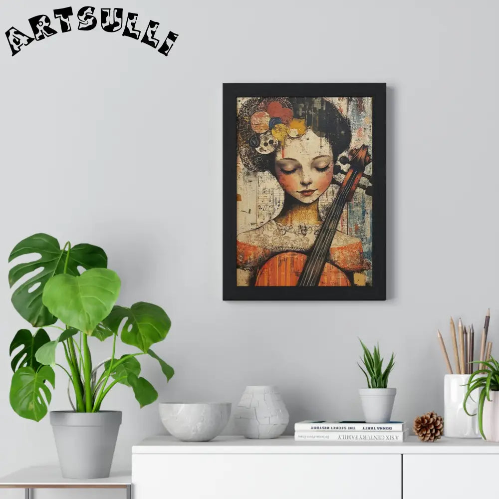 Framed Abstract Musician Artistic Work, Artsulli - Art is Long, Life is Short, Poster, , , , , , , 