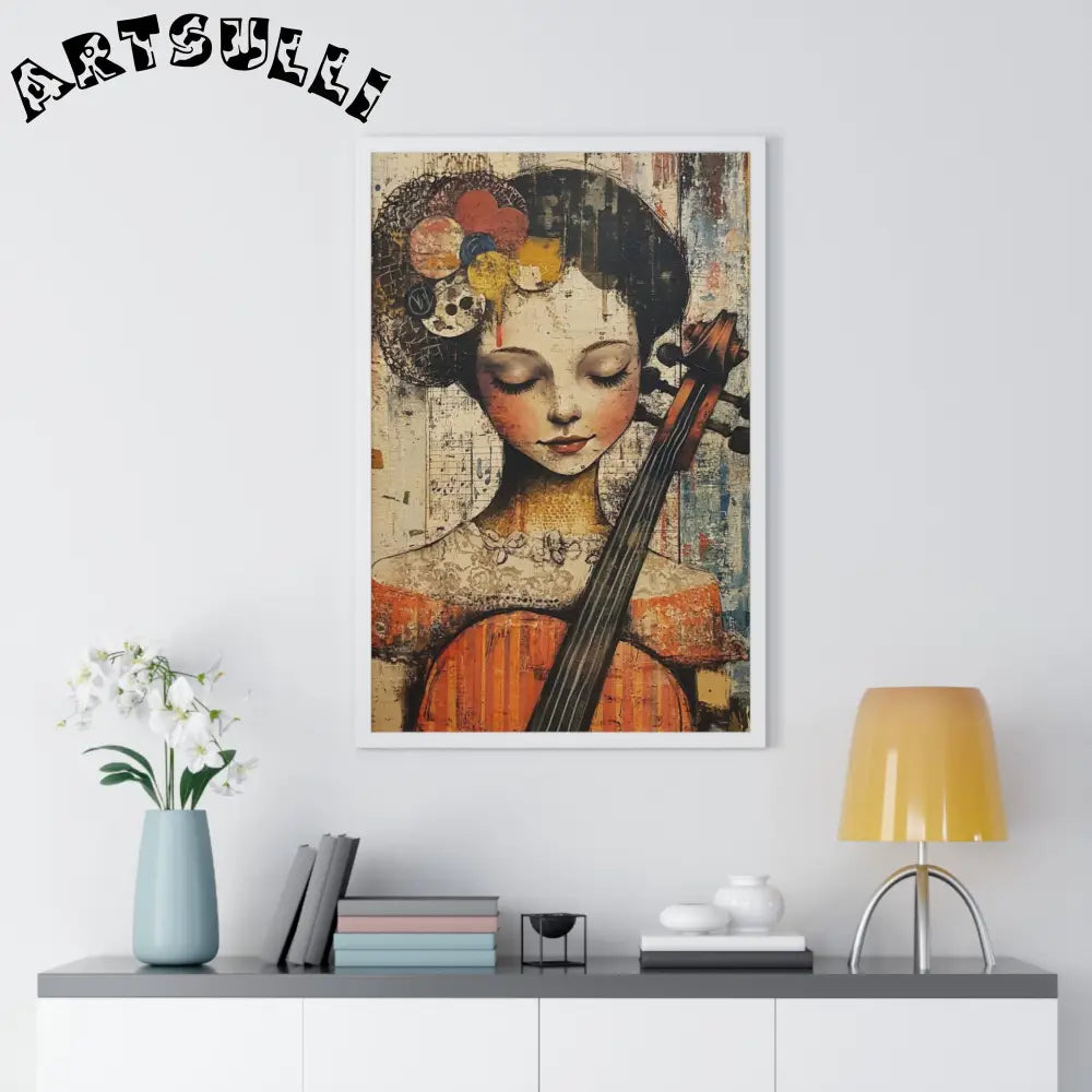 Framed Abstract Musician Artistic Work, Artsulli - Art is Long, Life is Short, Poster, , , , , , , 