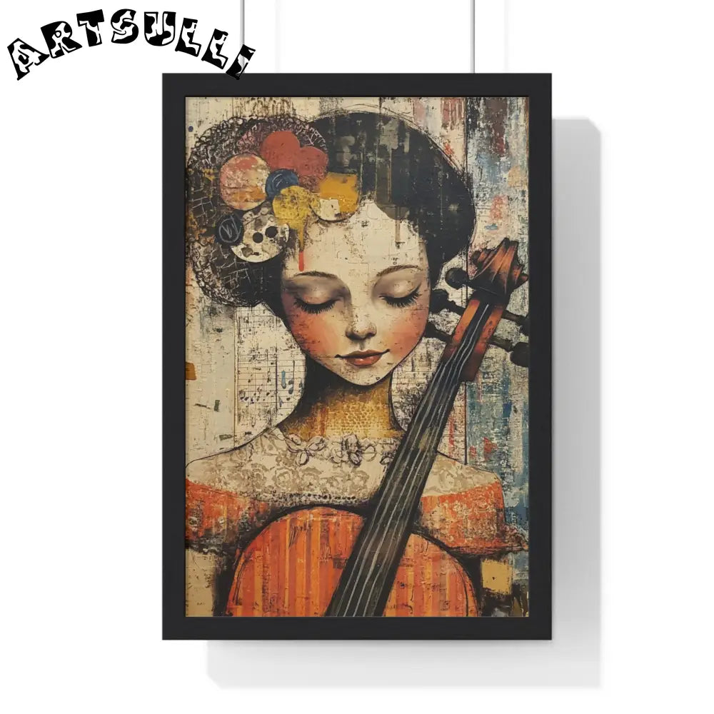 Framed Abstract Musician Artistic Work, Artsulli - Art is Long, Life is Short, Poster, Size, 12″ x 18″, Color, Black, , , 16668101526191483292