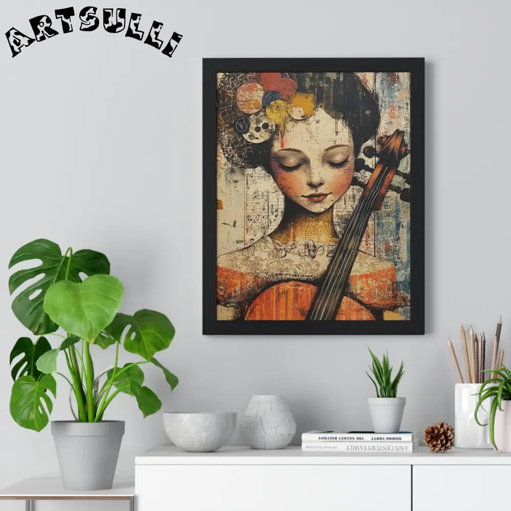Framed Abstract Musician Artistic Work, Artsulli - Art is Long, Life is Short, Poster, , , , , , , 