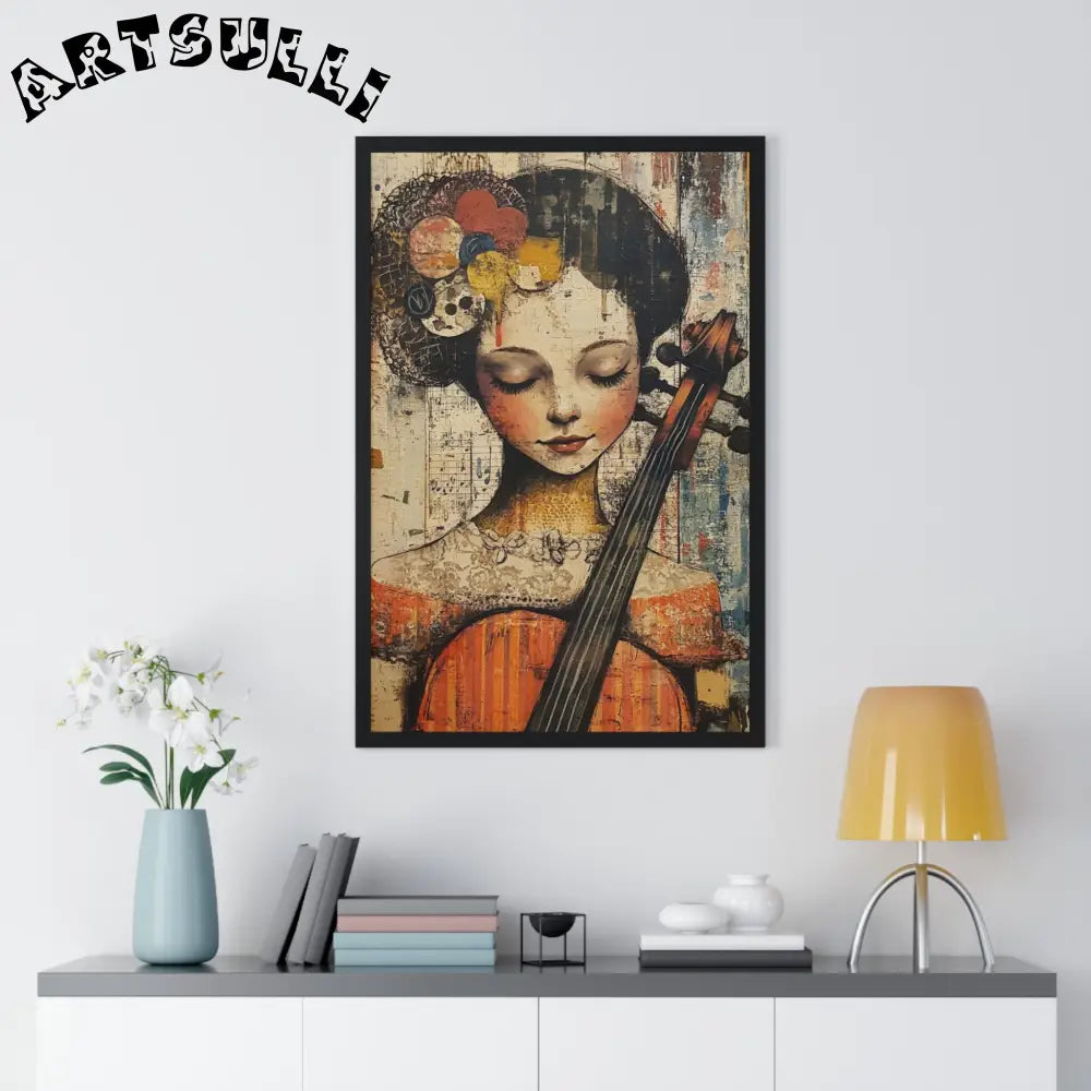 Framed Abstract Musician Artistic Work, Artsulli - Art is Long, Life is Short, Poster, , , , , , , 