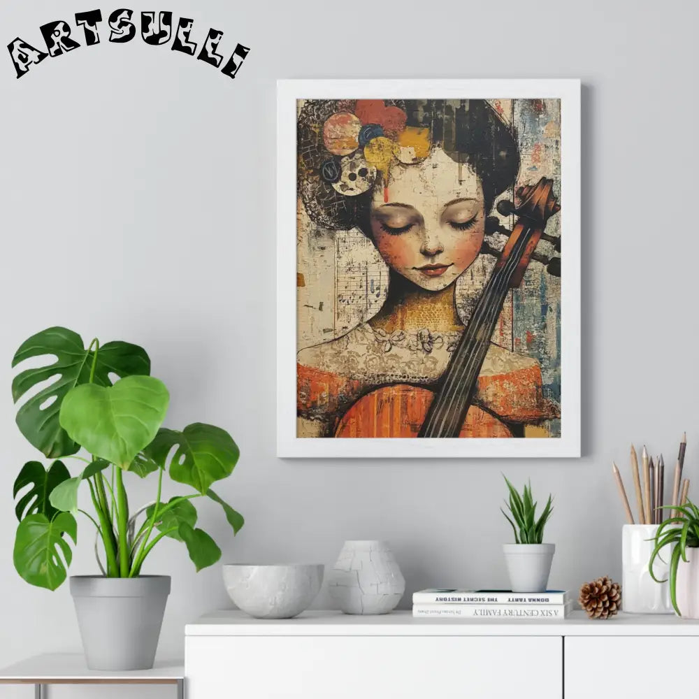 Framed Abstract Musician Artistic Work, Artsulli - Art is Long, Life is Short, Poster, , , , , , , 