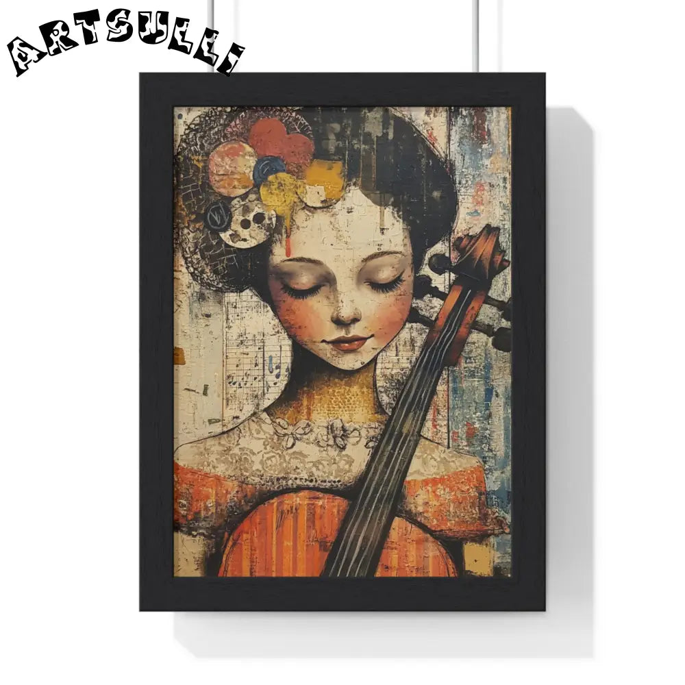 Framed Abstract Musician Artistic Work, Artsulli - Art is Long, Life is Short, Poster, Size, 8" x 11", Color, Black, , , 13918410744301706588