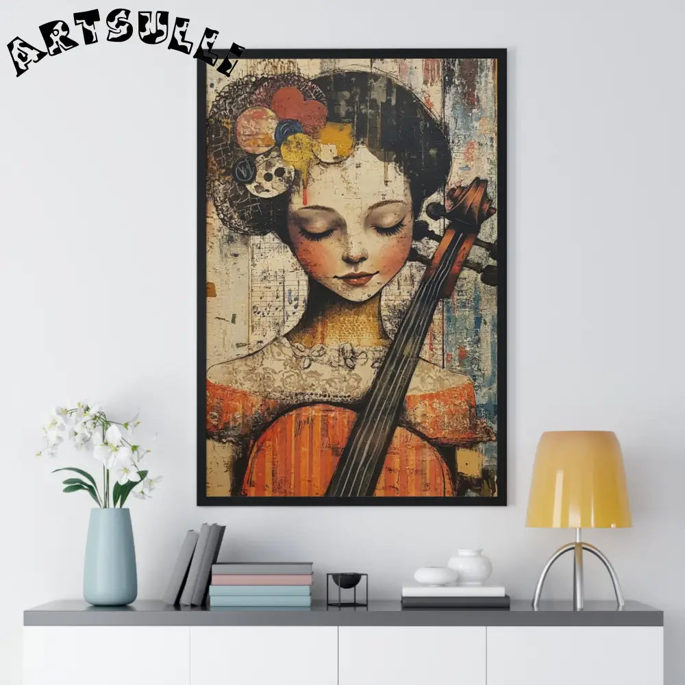 Framed Abstract Musician Artistic Work, Artsulli - Art is Long, Life is Short, Poster, , , , , , , 