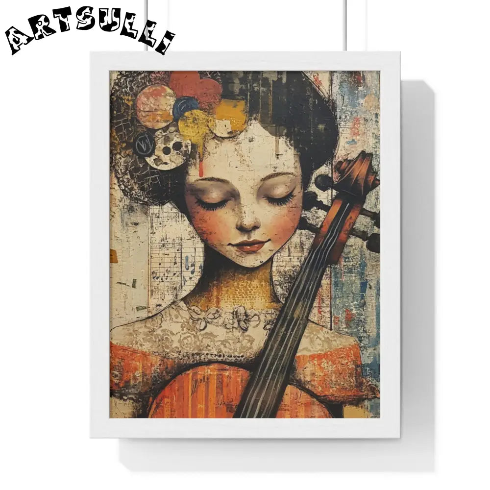 Framed Abstract Musician Artistic Work, Artsulli - Art is Long, Life is Short, Poster, Size, 11″ x 14″, Color, White, , , 97749044665122476851