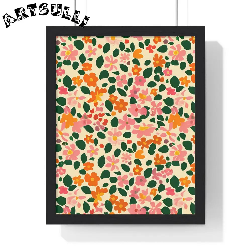 JAKKOUTTHEBXX Framed Floral Pattern Art Print 2025