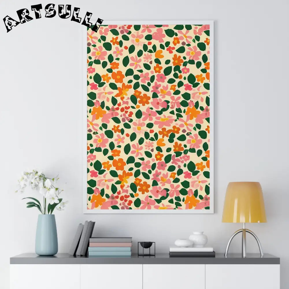 JAKKOUTTHEBXX Framed Floral Pattern Art Print 2025