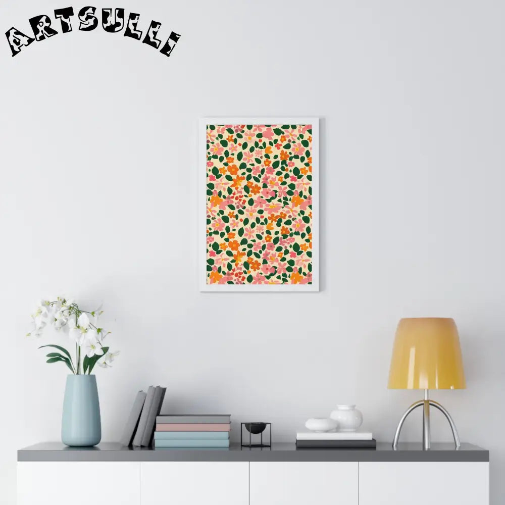 JAKKOUTTHEBXX Framed Floral Pattern Art Print 2025
