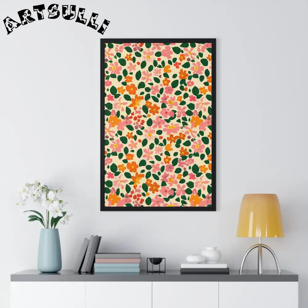 JAKKOUTTHEBXX Framed Floral Pattern Art Print 2025