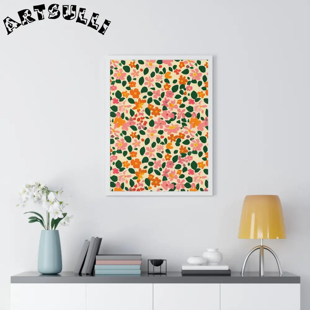 JAKKOUTTHEBXX Framed Floral Pattern Art Print 2025