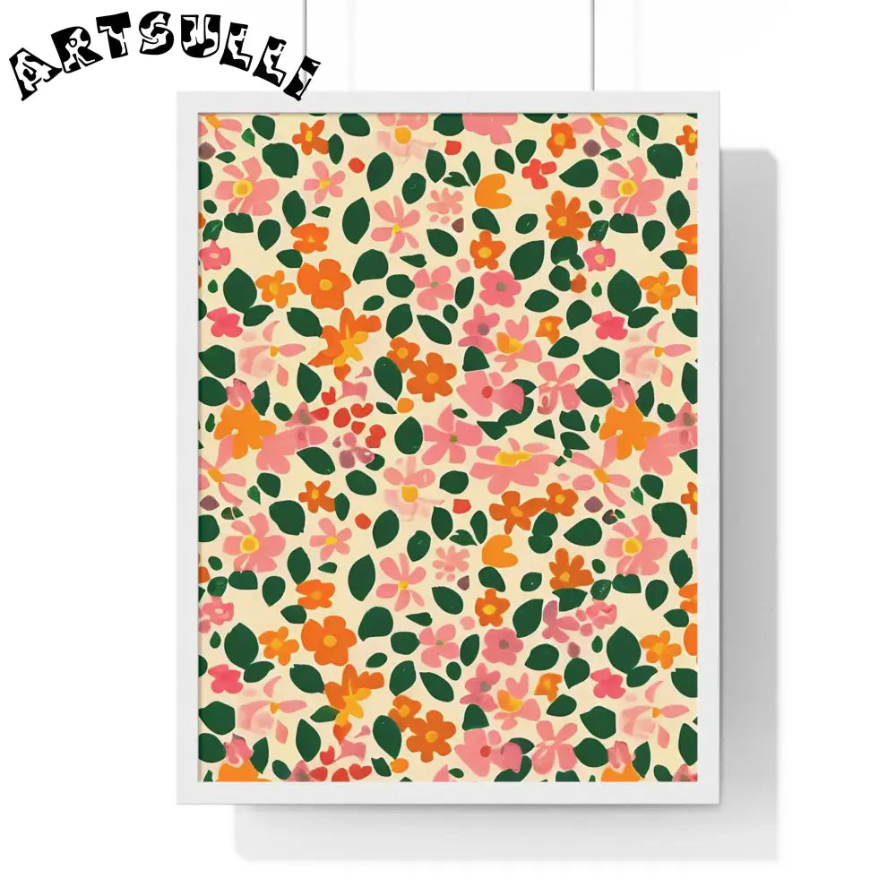 JAKKOUTTHEBXX Framed Floral Pattern Art Print 2025