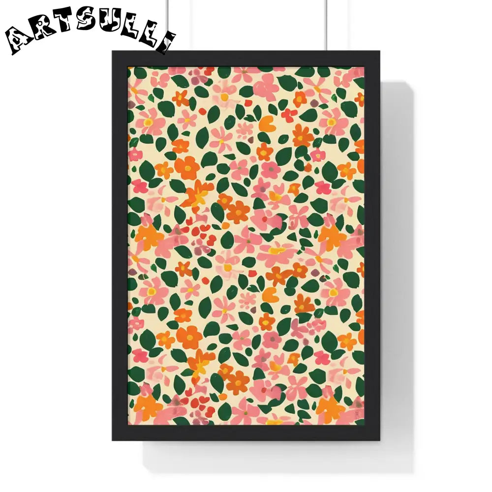 JAKKOUTTHEBXX Framed Floral Pattern Art Print 2025