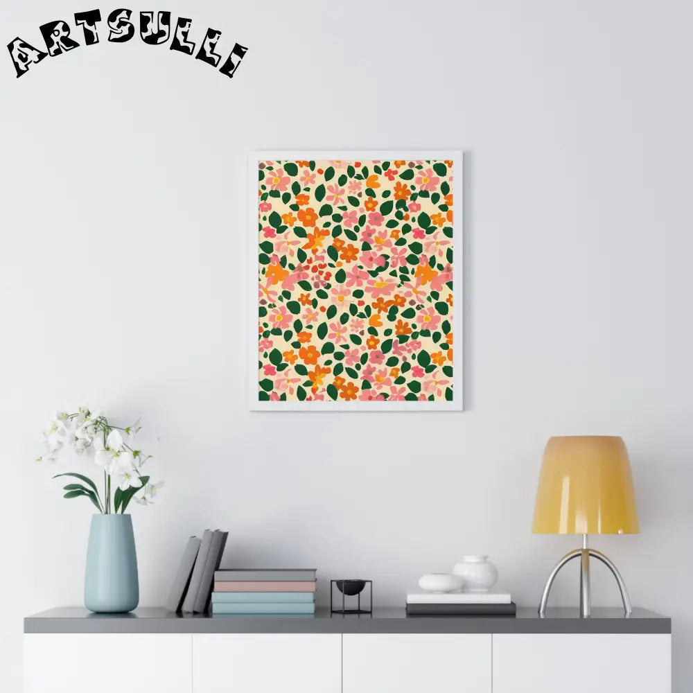 JAKKOUTTHEBXX Framed Floral Pattern Art Print 2025