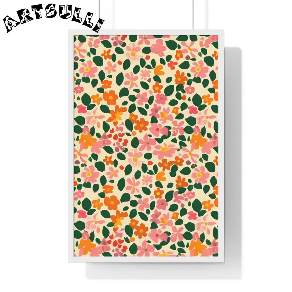 JAKKOUTTHEBXX Framed Floral Pattern Art Print 2025