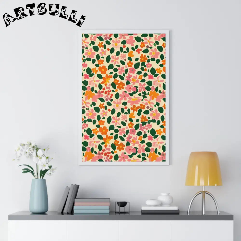 JAKKOUTTHEBXX Framed Floral Pattern Art Print 2025