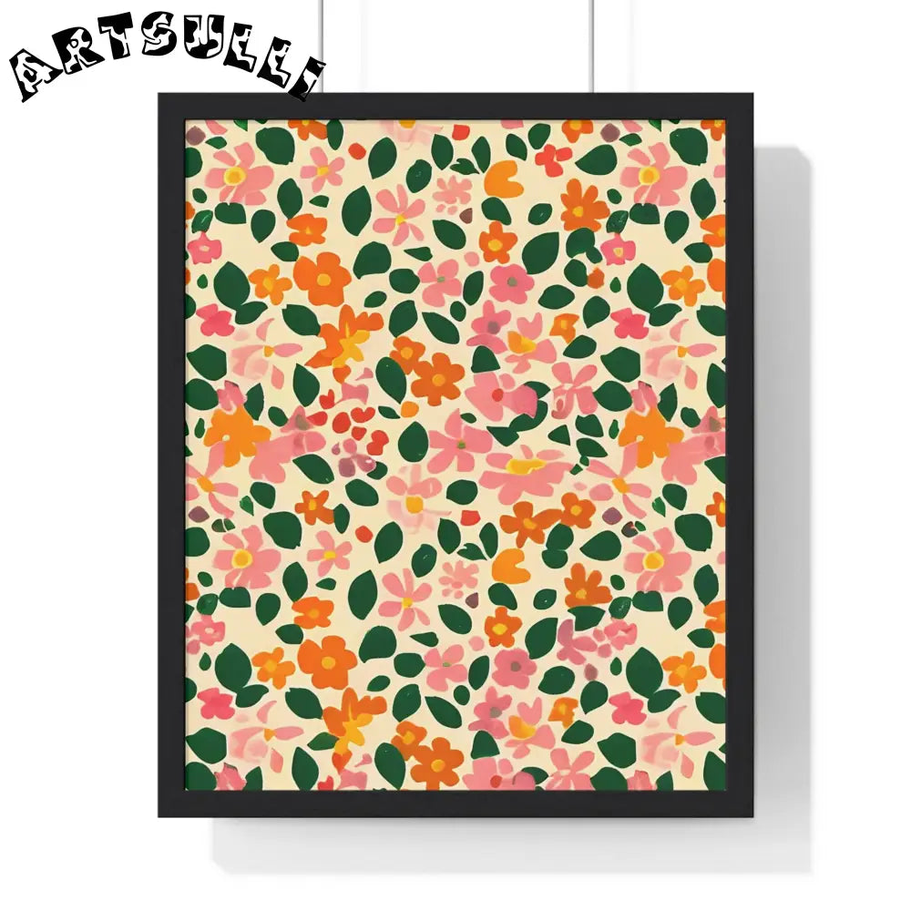 JAKKOUTTHEBXX Framed Floral Pattern Art Print 2025