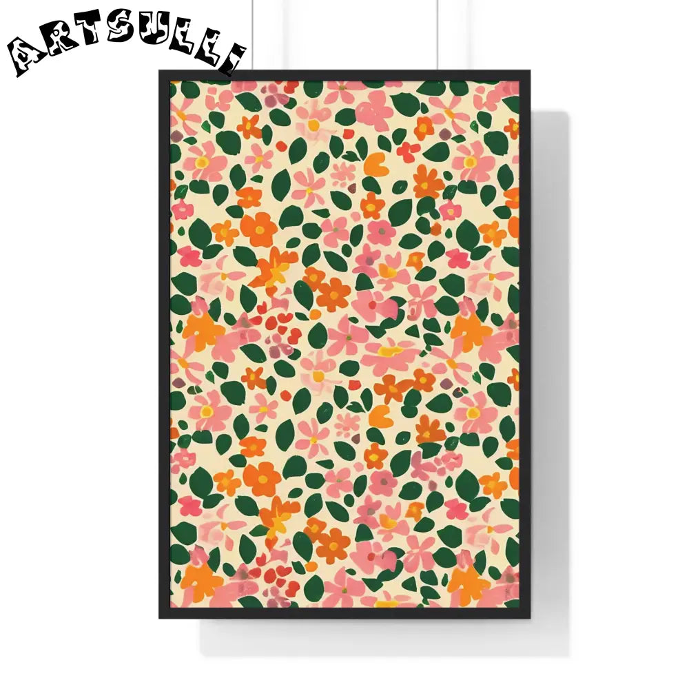 JAKKOUTTHEBXX Framed Floral Pattern Art Print 2025