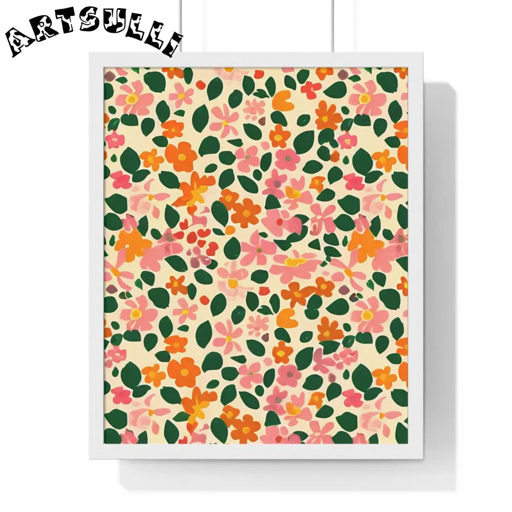 JAKKOUTTHEBXX Framed Floral Pattern Art Print 2025
