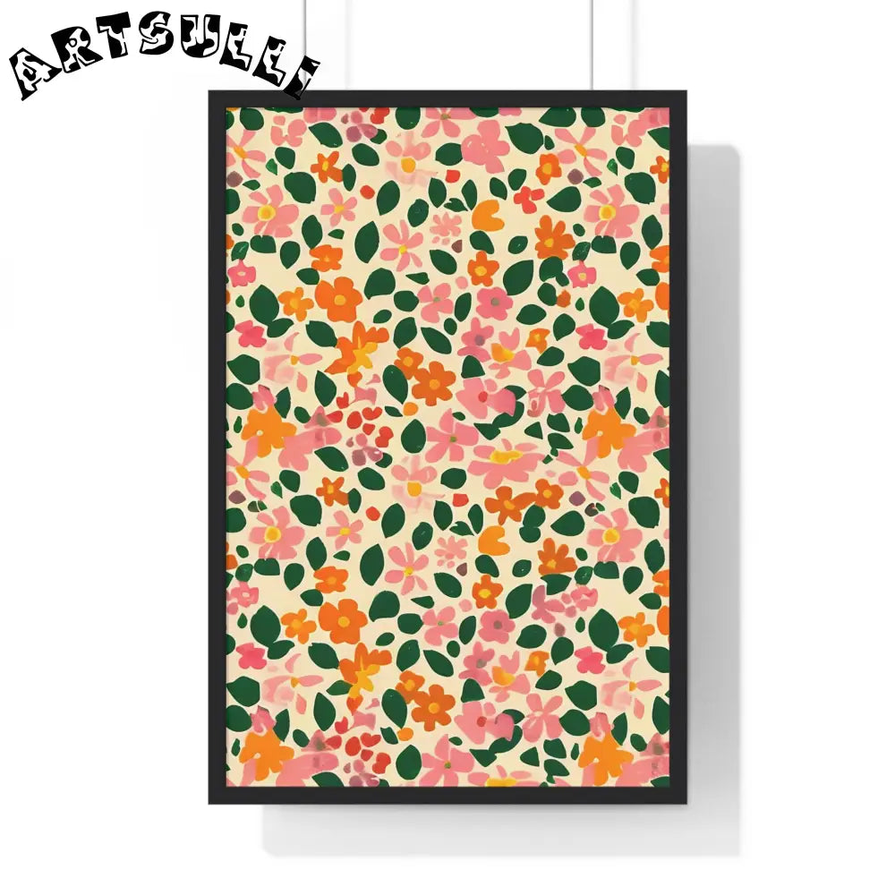 JAKKOUTTHEBXX Framed Floral Pattern Art Print 2025