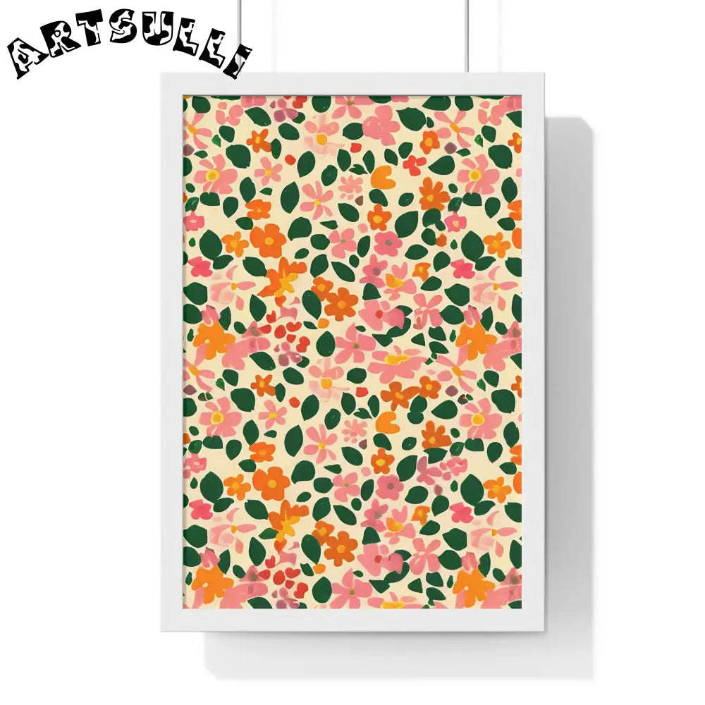 JAKKOUTTHEBXX Framed Floral Pattern Art Print 2025