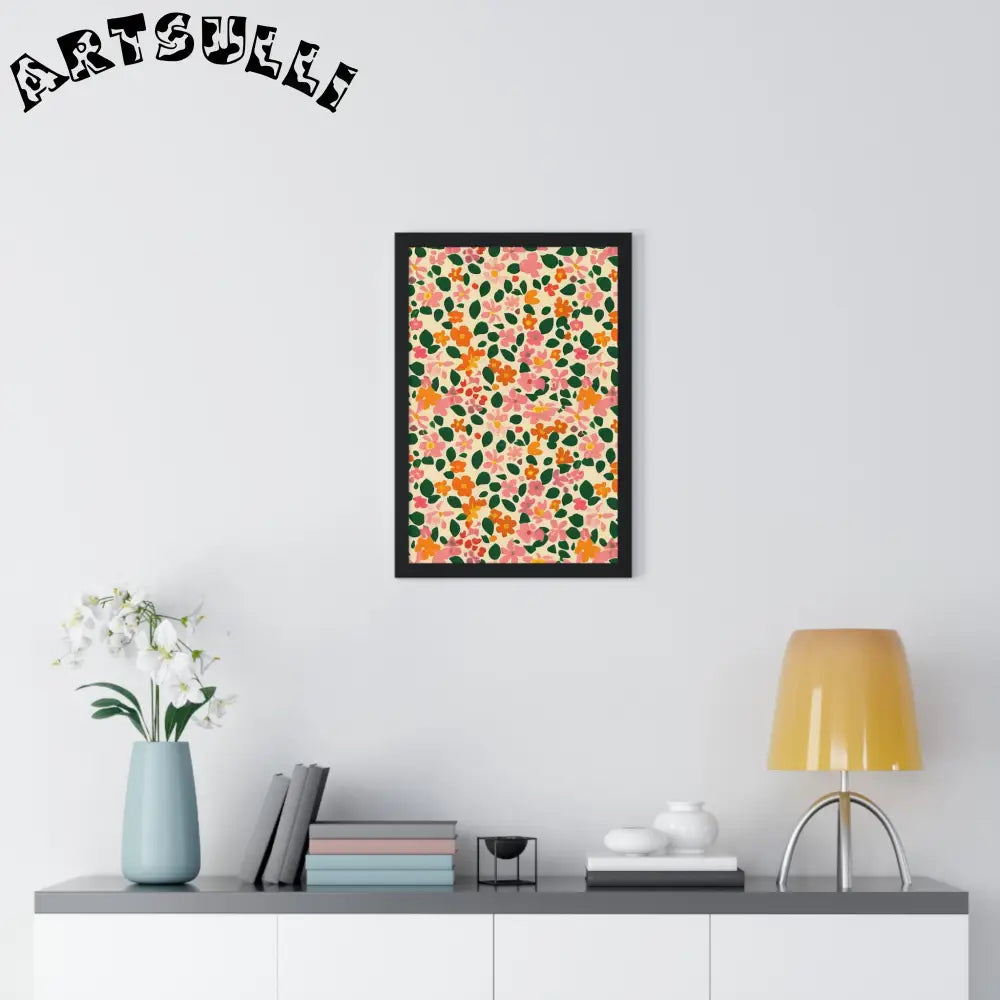 JAKKOUTTHEBXX Framed Floral Pattern Art Print 2025