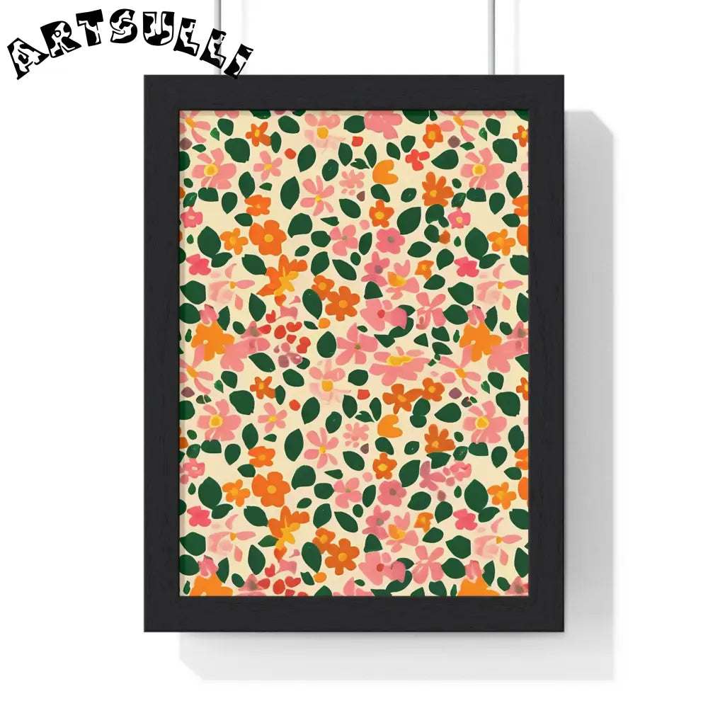 JAKKOUTTHEBXX Framed Floral Pattern Art Print 2025
