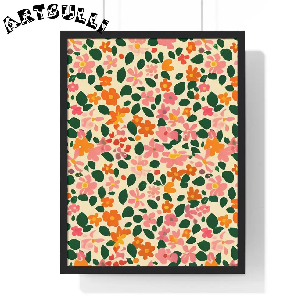 JAKKOUTTHEBXX Framed Floral Pattern Art Print 2025