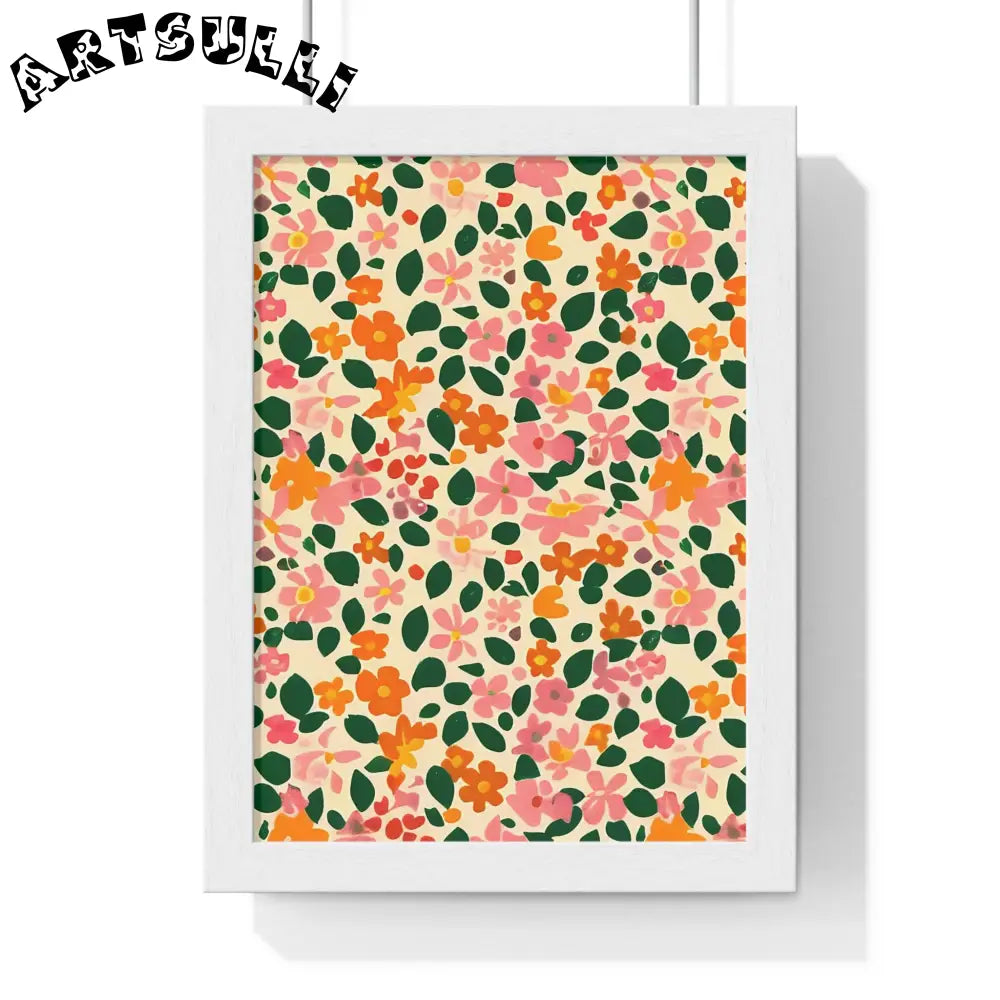 JAKKOUTTHEBXX Framed Floral Pattern Art Print 2025