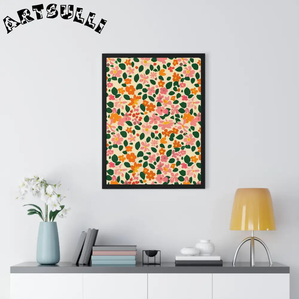 JAKKOUTTHEBXX Framed Floral Pattern Art Print 2025
