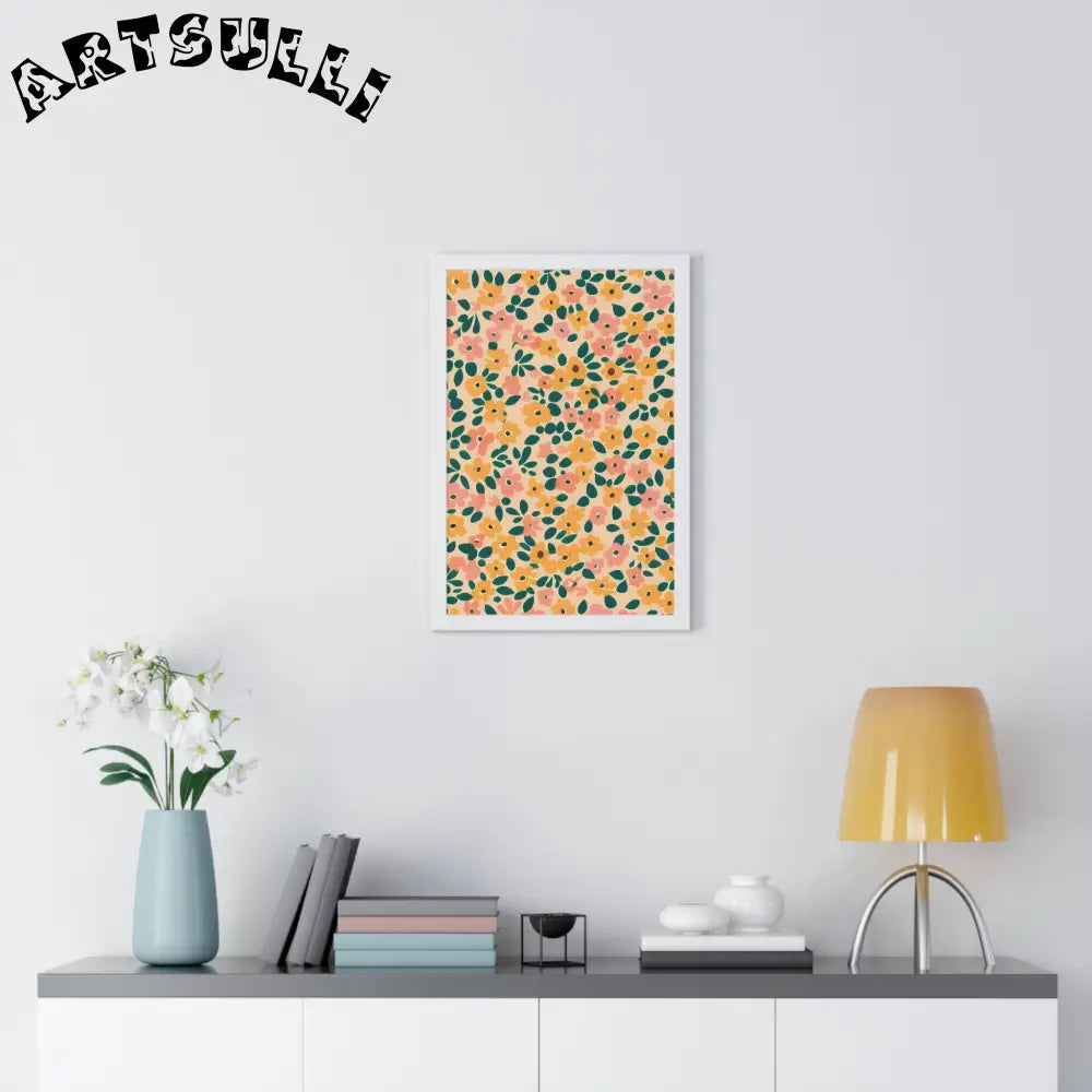 JAKKOUTTHEBXX Framed Floral Pattern Poster 2025