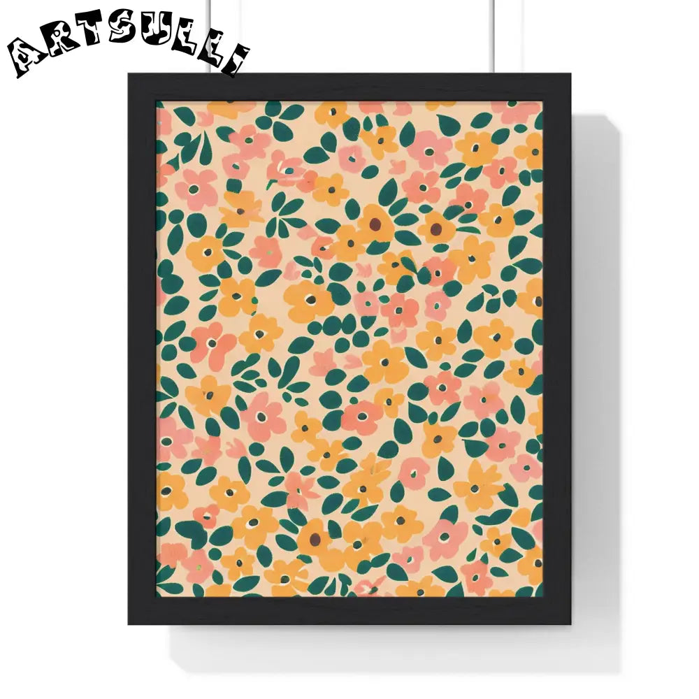 JAKKOUTTHEBXX Framed Floral Pattern Poster 2025